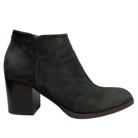 Alberto Fermani Ankle Booties Dark Green Suede Leather Size 39.5 9.5 - Picture 8 of 13